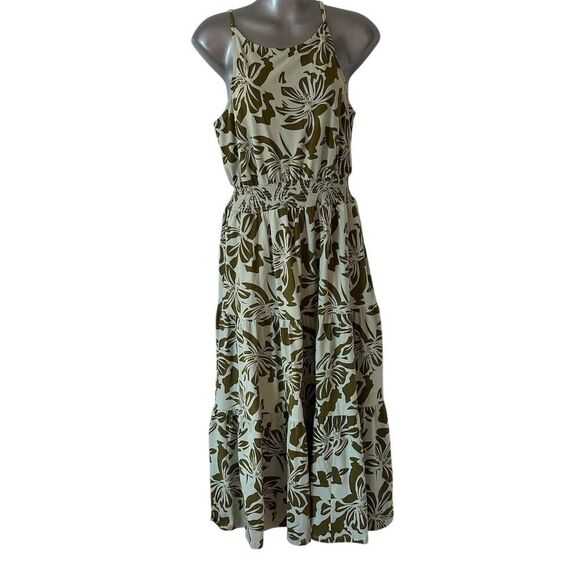 Market & Spruce Women's Petite Halter Neck Midi Dress M Multicolor - Picture 10 of 10